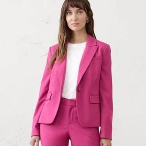 Women's Pink Suit Jacket